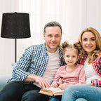 Lamp Shades Set of 2 - Drum Lampshades 11.4" x 12.9" x 9.8" Inches, Fabric Medium Replacement Lampshades for Table Lamp, Floor Lamp, Assembly Required, Spider,Linen