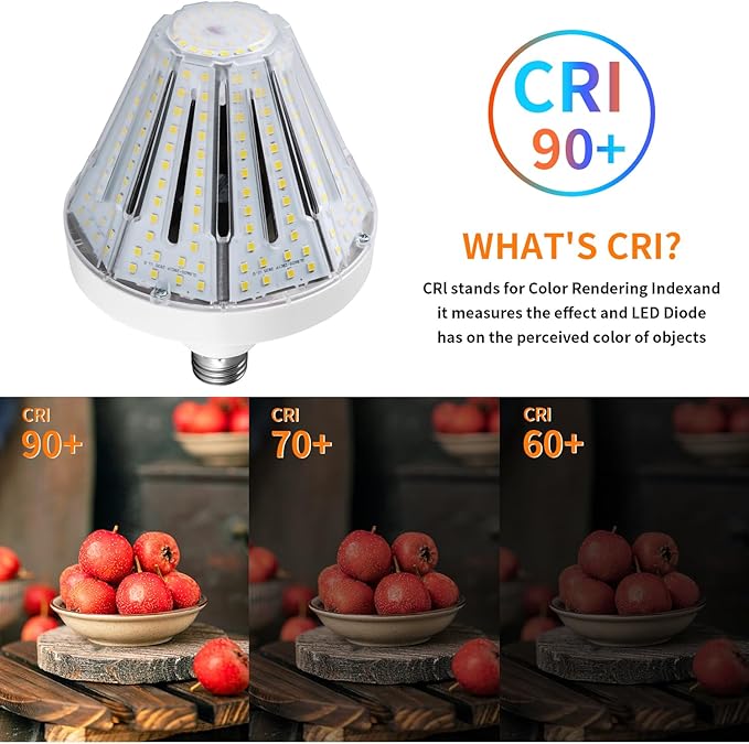 1200W Equivalent Led Corn light bulbs,18000 Lumen LED Corn Bulb 120W 5000K Daylight White Lamp,E26/E39 Medium Mogul Base,2-Pack Large Area Lights For Outdoor Indoor Garage Warehouse Factory Workshop