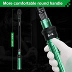 Split Beam Torque Wrench 1/2 Drive, 30-250 ft.lb Split Beam Torque Wrench, 1/2 Drive with Flexible Head, Suitable for Car, Motorcycle