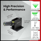 Laser Level ML-200 Green Line Generator for Outdoor & Indoor Large-Scale Cutting, Measuring, Alignment and Construction, Waterproof, Type-C Charging Port, Magnetic Base, Class 1 product