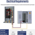 Westinghouse 11kW 240V Tankless Water Heater Electric, Up to 2.56 GPM, 1-3 Point of Use Hot Water, Work with Alexa & Google Home, ETL Certified, IPX4，Gray