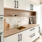 10 Pack Matte Black Cabinet Pulls 6.3 Inch(160mm) Kitchen Cabinet Handles Cabinet Hardware for Drawer Pulls