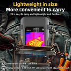 BSIDE Thermal Imager Multimeter 2 in 1, 320×320 IR Resolution with 20000 Words Multimeter 3.98'' Touchscreen 25Hz Infrared Thermal Camera 15 Thermal Palettes TRMS Auto-Ranging Tester