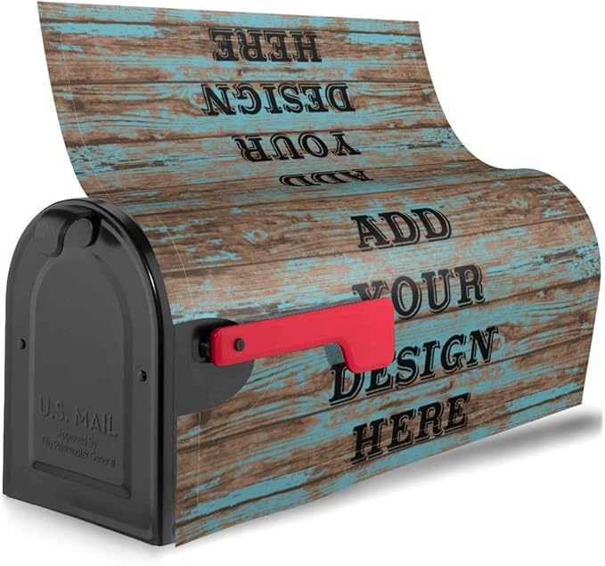 Custom Personalized Mailbox Covers Add Photo Picture Family Name House Address Text Magnetic Mail Cover for Home Garden Yard-19