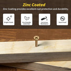 Wood Screws Assortment Kit, FIXLINK 240 PCS High Hardness Flat Head Wood Screws Set, Phillips Drive Assorted Screws, Contain Anchors and 8 Size (2-1/2”,2”,1-1/2”,1-1/4”,1”,3/4”,5/8”,1/2”), Yellow Zinc