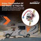 92078 RV Water Heater Gas Valve, 93844 Gas Valve Fit for Atwood 6 Gal Heaters Water Heater Parts Replacement (G6A-8E GC6A-7E GC6AA-10E GCH6A-9E GH6-8E), OE #93870, 93869, 93321