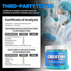 Creatine Monohydrate Gummies 5000mg for Men & Women, Gomitas de Creatina 5g Creatine Monohydrate, 0g Sugar Chewables Creatine Pre-Work Out for Muscle Strength, Vegan,120 Count (120 Count, Blueberry)