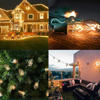 SkrLights 25 Pack C7 Clear Bulbs Christmas Light Bulbs C7 Outdoor String Light Replacement Bulbs, C7/E12 Candelabra Base, 5 Watt-Clear