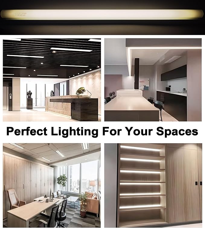 25 Pack F32T8/841 Fluorescent Tube 48 Inch, T8 Fluorescent Light Bulb 4 Foot 32 Watt 4100K Cool White 2600 Lumens G13 Base