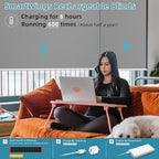 SmartWings Motorized Smart Blinds with Remote, Custom Automatic 100% Blackout Roller Shade Compatible with Alexa/Homekit/Google, Electric Smart Blinds for Indoor Windows, Vinyl Dark Grey