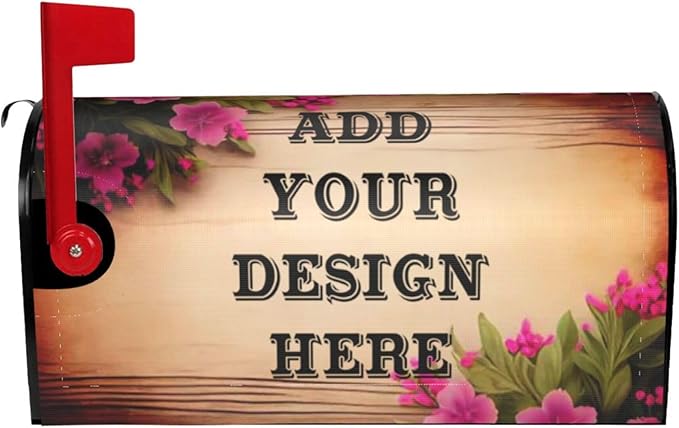 Custom Personalized Mailbox Covers Add Photo Picture Family Name House Address Text Magnetic Mail Cover for Home Garden Yard-4