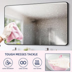 Microfiber Cleaning Cloth Roll - 50 Pack, Tear Away Microfiber Towels, 12" x 12", Reusable, Washable, Streak Free, Ultra Absorbent Dish Rags for Car, Home, Garage or Shop (Pink)