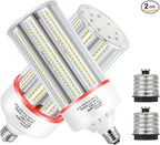 80W Led Corn Light Bulb,E26/E39 Base,5000k Daylight,110-277 V,10400lm,CFL HID 250W Metal Halide Replacement For Commercial and Industrial lighting of Large-area Shopping Mall,GYM,Street(2-Pack)
