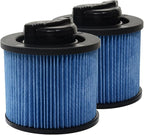 PUREBURG DXVC4002 Cartridge Filter Compatible with DEWALT DXV04T DXV05P DXV05S DXV08S DXV06G 4 Gallon Wet & Dry Shop Vacuum,2-Pack HEPA WASHABLE Dust Clean