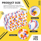 Leumoi 100 Pcs Paint Roller Covers 1/2 x 4 Inch Microfiber Paint Roller Covers Paint Brush Cover Small Roller Nap Mini House Painting Supplies for Painting Wall DIY Household Tool (Red Blue)