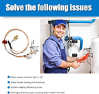 9003542 Natural-Gas-Pilot Assembly, Replacement for 100109295 9003542005 18324-190 Water Heater Pilot Assembly Compatible with A.O.Smith, Kenmore State GS and GSX Natural Gas Water Heater Kit