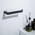 RANDOM 5 Piece Bathroom Hardware Set Matte Black Towel Bar Set Include 9.8/23.6 Inch Towel Bar Toilet Paper Holder and 2 Towel Hooks Stainless Steel Bathroom Decor Wall Mount Bathroom Accessories Kit.