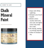 Dixie Belle Paint Company Chalk Finish Furniture Paint - Dusty Blue (16oz) - Matte Faded Denim Chic Chalk Mineral DIY Furniture Paint