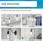 Hizashi LED Edison Bulbs, 6W, Equivalent 60W, Dimmable E26 LED Bulb, Daylight 5000K, 90+ CRI 700 Lumens, ST19 Vintage Light Bulbs, Clear Glass, Pack of 3