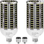120W 2 pack LED Corn Light Bulb(1200W Equivalent ) ,Commercial Grade DayLight 5000K E26/E39 15900LM Medium Mogul Base LED Lamp,Large Area Lights For Outdoor Indoor Garage Warehouse Factory Bay Light