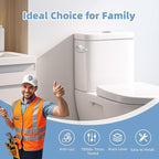 Hibbent 2 Pack Metal Toilet Handle Replacement, Compatible with TOTO THU068#CP Trip Lvr for St743S, Brass Handle Trip Lever, Side Mount Toilet Tank Flush Lever, Chrome