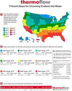 Thermoflow 240V Electric Mini Tankless Water Heater Point of Use On Demand Instant Hot Water Heater for Sinks Wall Mounted, CSA Certified 5.5kW Hard Wired