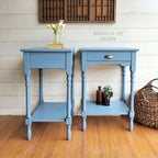 Dixie Belle Paint Company Chalk Finish Furniture Paint - Dusty Blue (8oz) - Matte Faded Denim Chic Chalk Mineral DIY Furniture Paint