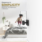 Mega Handles SUANA Privacy Door Knob for Hallway, Closet and Bathroom, Reversible Heavy Duty Design Door Knobs, Fits All Standard Door Sizes Screws Included - Matte Black (1 Pack)