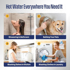 Westinghouse Natural Gas Tankless Water Heater Indoor Installation Max 7.9 GPM 180,000 BTU, WIFI Enable Temp Self Modulating Non Condensing High Efficiency for House or Commercial, APOLO Performance