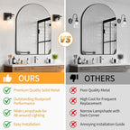 1 Light Modern Bathroom Light Fixtures Over Mirror, Black Vanity Lights for Bathroom Wall Sconces with Clear Glass Shades, E26 Socket (Bulbs Not Included)