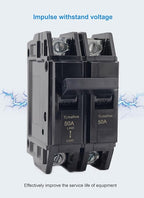 Unit Mount Circuit Breaker, THQC2150WL 2P 50 Amp Breaker, Molded Case Circuit Breaker Feed-Thru, 120/240VAC, Standard