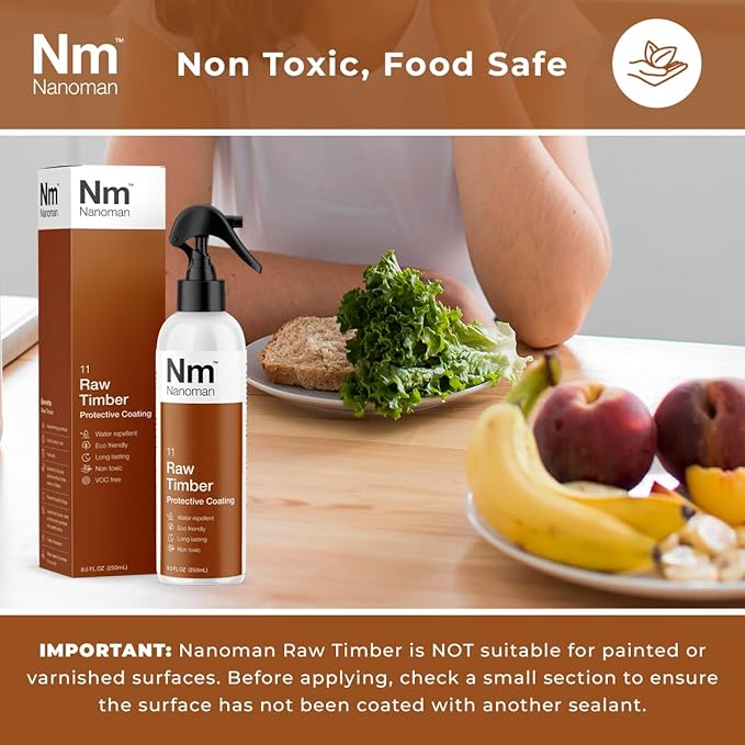 Nanoman Timber Wood Water Liquids and Stain Penetrating Sealer 250mL