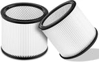 90304 Replacement Filter Compatible with Shop-Vac Shop Vac 90304, 90350, 90333,903-04-00, 9030400,fits most 5 Gallon and above Wet/Dry Vacuum Cleaners (2 Pack)