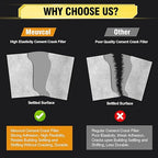 Concrete Crack Filler, 3.3 LB High Elasticity Cement Crack Filler, Gray Self Leveling Concrete Hole Repair, Flexible Liquid Concrete Sealant for Driveway, Walkway, Foundation, Patio, Joint, Outdoor