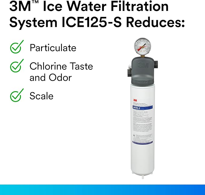 3M Water Filtration System for Commercial Ice Maker Machines ICE125-S