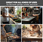 Microfiber Rags in A Box (400 Count) - Mwipes - 10" x 12" Reusable Wipes for Cleaning - Edgeless Terry Towels, Shop Rags, Wash, Dust, Disposable, House, Small Cleaning Cloths (White)