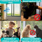 Window Security Bar, 2-in-1 Adjustable 17.9 to 51 Inch Slidingdoor Security Bar Security Bar for Home Pet Children Women Security Balcony Sliding Door Patio Door Security Apartment Window 2pack Black