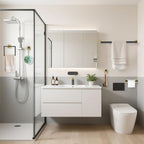 TURS 10-Piece Bathroom Hardware Accessories Set Black&Gold Towel Bar Holder Set SUS304 Stainless Steel Towel Racks for Bathroom Wall Mounted, 23.6-Inch