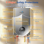 102000 BTU Tankless Water Heater Propane, Max 4.3 GPM Intelligent Constant Indoor Gas Instant Water Heater Tankless with Freeze Protection, 3/4" NPT, for 3-4 Water Points