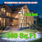 Juyace 60W LED Flood Lights Outdoor Wall Pack Light No photocell Lighting Fixtures for House 360° Rotational 6000lm 5000K IP65 Waterproof Modern Security Floodlights for Above Garagee 2Pack