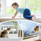 4 Pack Window Security Bars 15.7"-27.5" Adjustable Sliding Glass Door Lock Bars Window Stopper Safety Stick Lock Bars with Rubber Tips for Home, 2.2 cm in Diameter