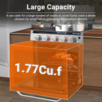 AMZCHEF RV Gas Range Stove 12V. Range Oven for RV Use with 3 Burners,Gas Oven, 28,100BTU, Open Flame Configuration, Knob work indicator, Heavy Duty Cast Iron Grates (Large 21 inch)