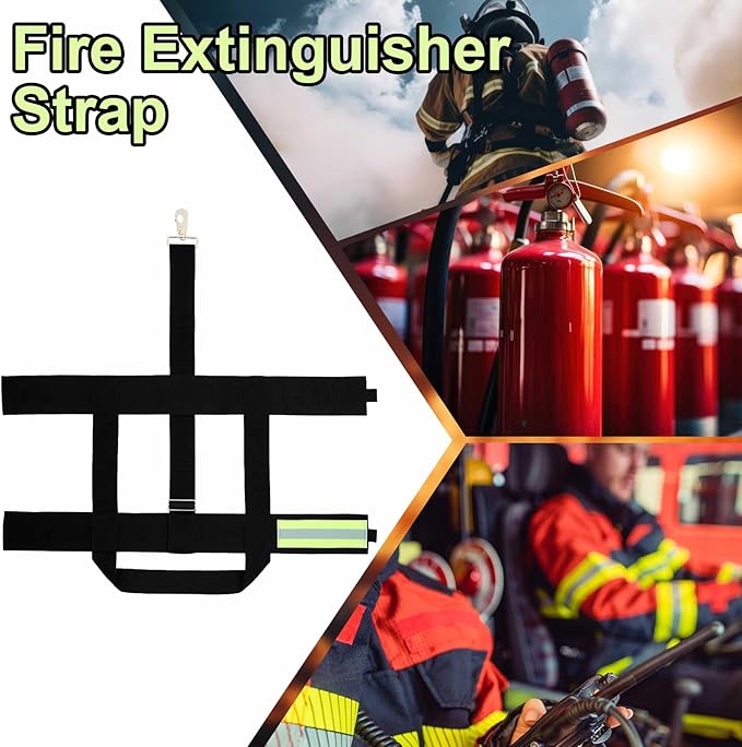2 Pcs Fire Extinguisher Strap Firefighter Tools Firefighting Equipment Accessories Gear for Firefighter