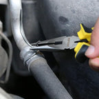 DOWELL 6 Inch Long Nose Pliers Needle Nose Pliers with Wire Cutter Nickel Chromium Steel Construction Professional Handle