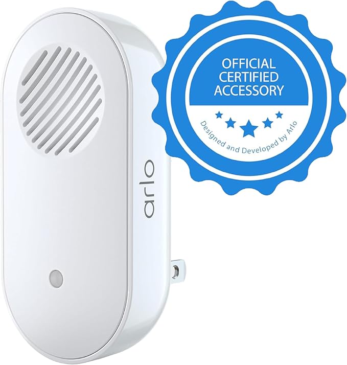 Arlo Chime 2, Built-in Siren, Audible Alerts, Customizable Melodies, Wi-Fi Connected, Compatible with: Wired/Wireless Doorbell Camera, Security Cameras,Smart Home Devices(Does not Work: Pro, Ultra)