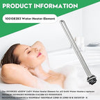 for AO Smith100108283 Water Heater Element 4500W 240V,for ECT 52 55 66 80 120,ECS 30 40 50,ECLN ELJN ECJN 40,ECL 30 50, E6 Electric Water Heaters, Replace100108284 9000092015 9000092045
