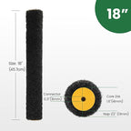 VOOMEY 18 Inch Drywall Compound Roller,Drywall Mud Roller,Ideal for Large Painting Projects Such as Large Walls and Ceilings