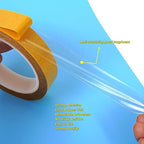 Ultra Thin Double Sided Tape Heavy Duty - 0.125mm Thick Clear Strong Adhesive Two Sided Stick Tape for Woodworking,Photos,Posters,Rugs,DIY Projects,Crafts,2 in x 66 ft Roll, Removable,Residue Free