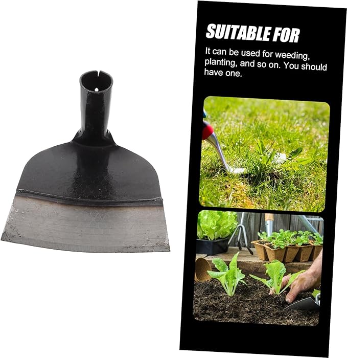 DOITOOL Garden Hoe Replacement Head Gardening Hoe Stainless Steel Gardening Hand Tool for Weeding Soil Loosening Farm Planting