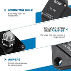 GLOSO Circuit Breaker E94 Panel Mount T1 Auto Reset for Marine Automotive Truck (120A)